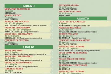 Locandina degli eventi estivi 2024