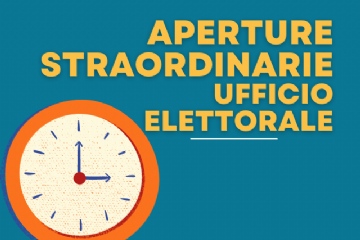 Elezioni regionali 12 e 13 ottobre 2025 - Orario apertura straordinaria ufficio elettorale