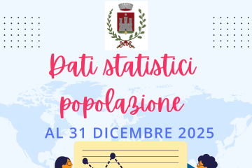 L’ufficio servizi demografici rende note le statistiche al 31 dicembre 2025 