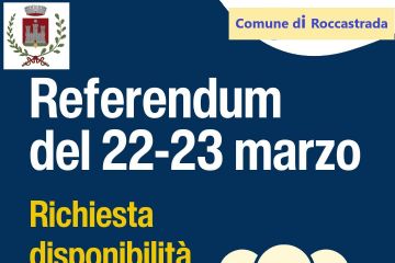 Disponibilità a svolgere il ruolo di scrutatore in occasione del referendum costituzionale 22 e 23 marzo 2026